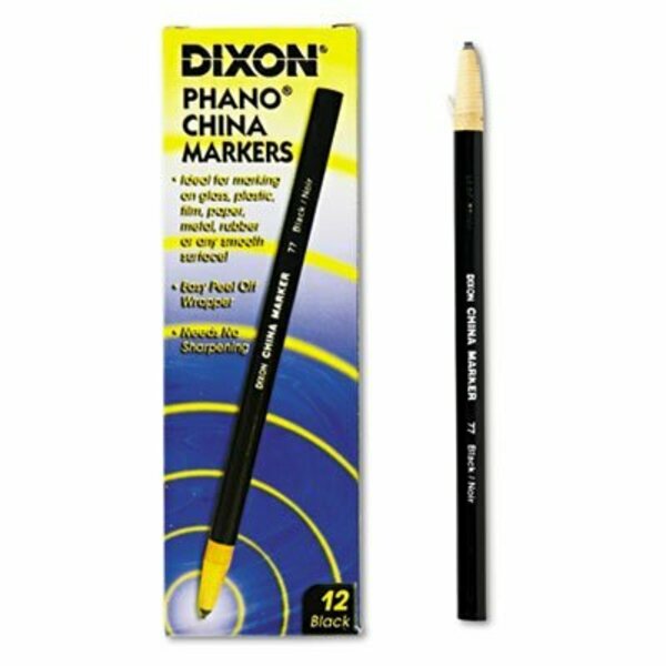 Dixon Ticonderoga Dixon, China Marker, Black, Dozen 00077